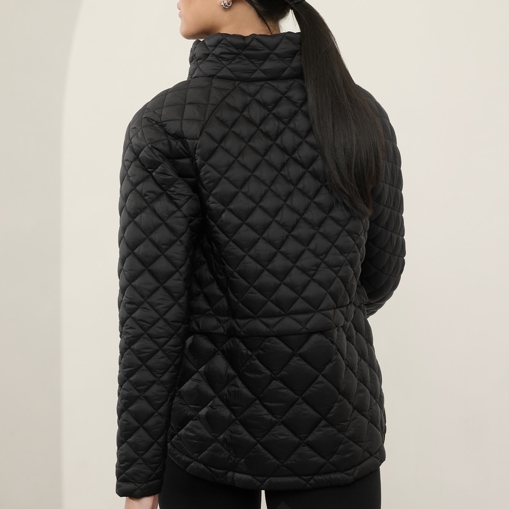 Athleta Women’s Whisper Quilted Jacket in Black Size 3X - Picture 3 of 12